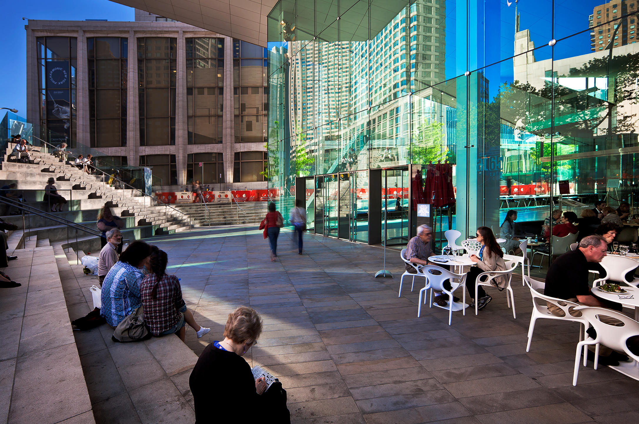 Open area cafe at Alice Tully Hall, NYC Lincoln Center renovated by Diller Scofidio  + Renfro : Miscellanous Projects : New York NY Architectural Photographer | Interior and Exterior