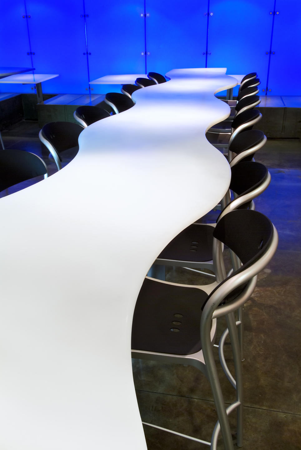 Whole Foods Market at 59th St., NYC resin table by Rosanne Percivalle at 2D3D Design  : Whole Foods Market Interiors : New York NY Architectural Photographer | Interior and Exterior Photography