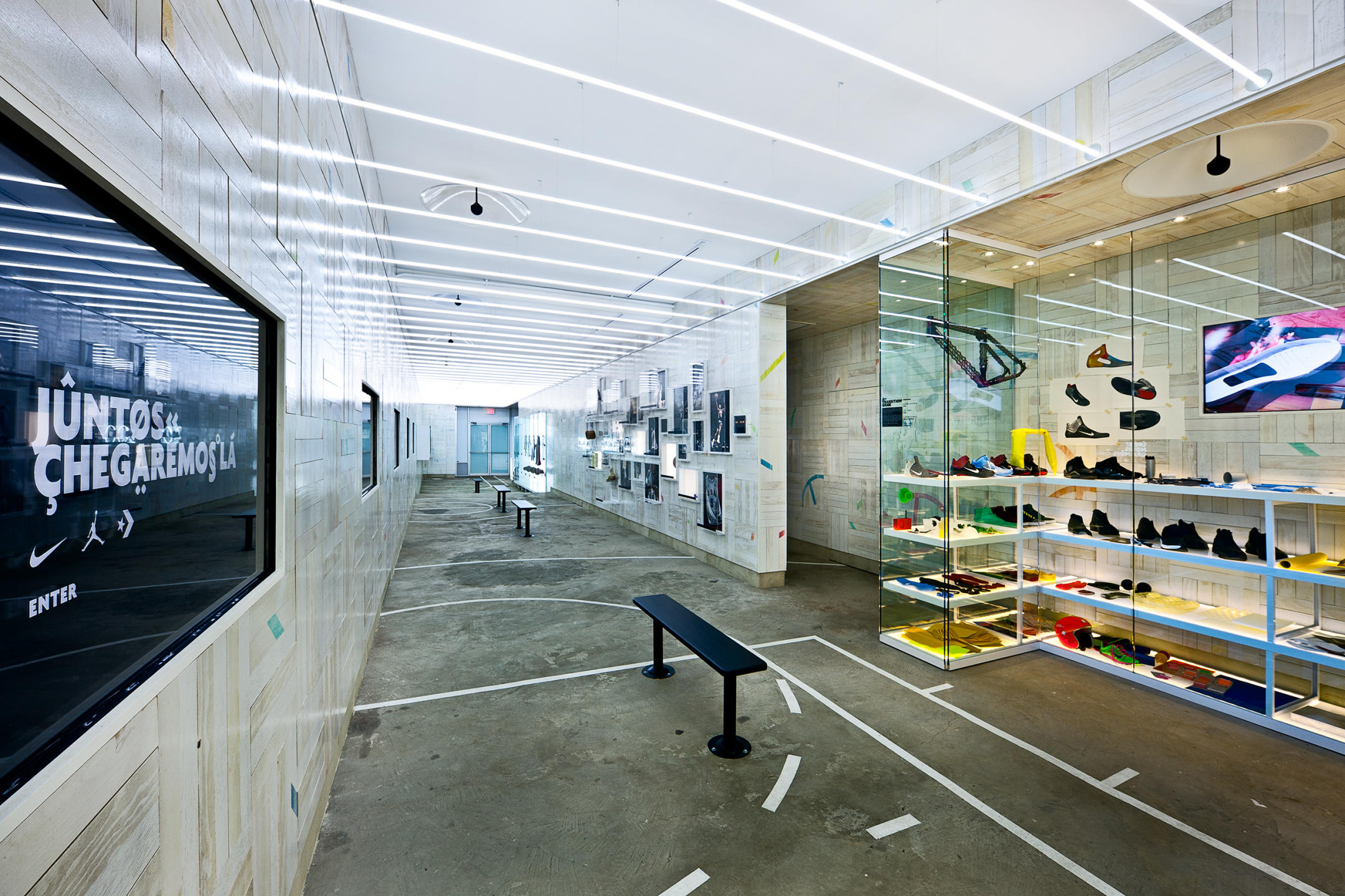 NIKE BALLROOM store in Harlem, NYC : NIKE : New York NY Architectural Photographer | Interior and Exterior