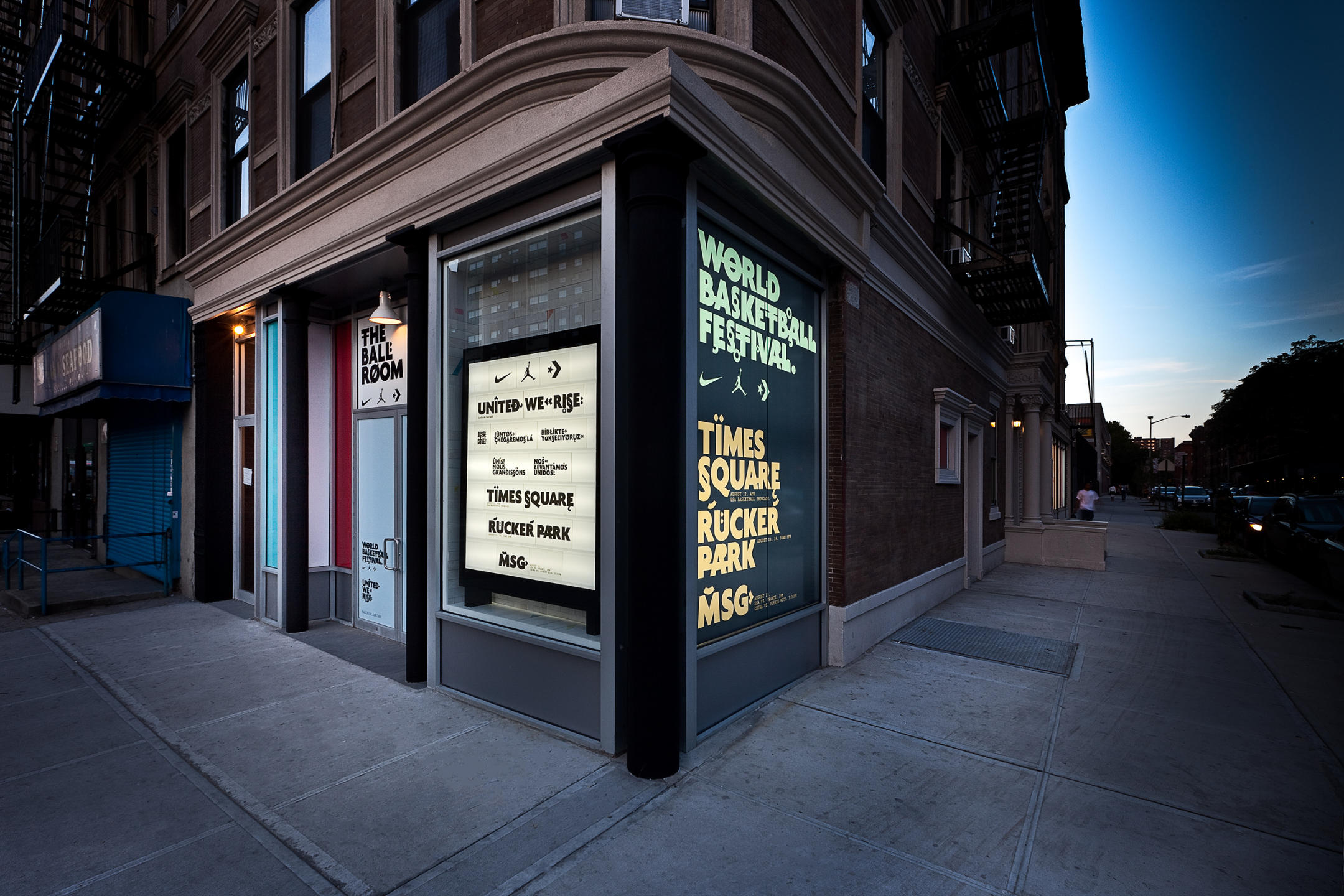 NIKE BALLROOM  store in Harlem, NYC : NIKE : New York NY Architectural Photographer | Interior and Exterior