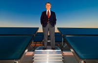 Proximity Hotel developer Dennis Quantance on the roof with over 100 solar panels. - ©2025 Salem Krieger All Rights Reserved NYC Photographer