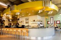 Sushi bar inside the Whole Foods Market located inside the art deco Barker building on High Street, Kensington area in London - Interior design by Bottinogrund, Texas - SBLM, NYC - ©2025 Salem Krieger All Rights Reserved NYC Photographer