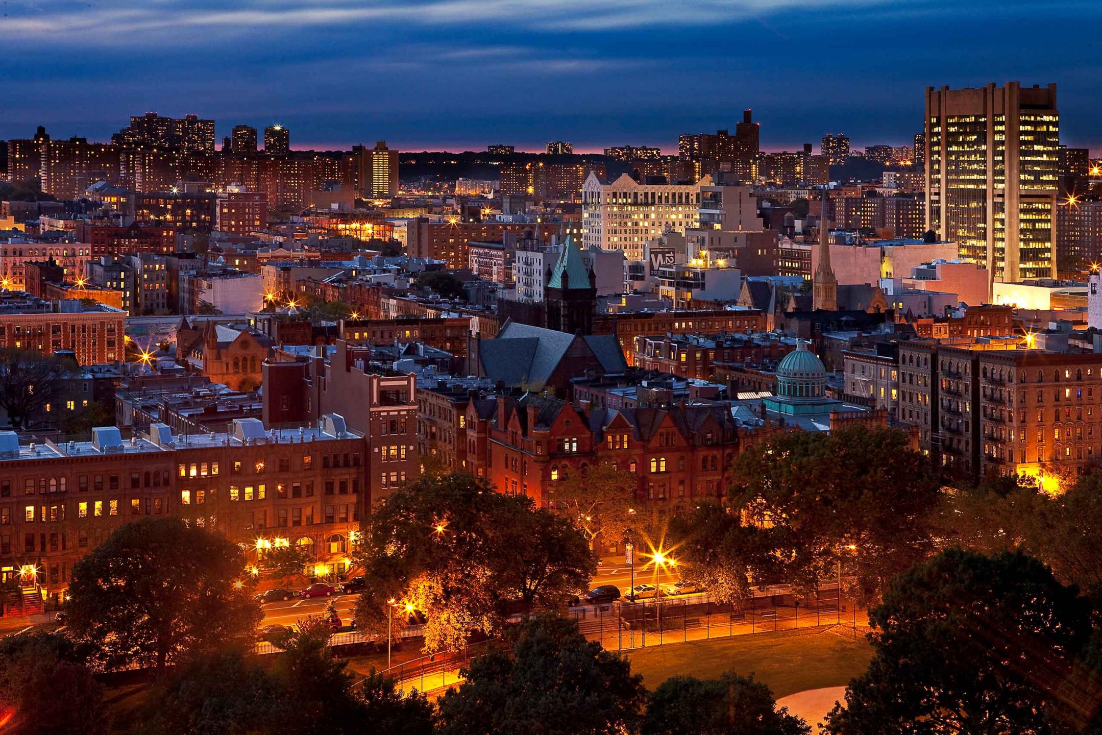 Harlem, NYC overlooking Marcus Garvey Park at twlight : Miscellanous Projects : New York NY Architectural Photographer | Interior and Exterior