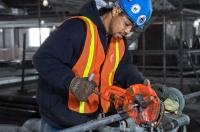 Pipe fitter during construction at Yankee Stadium - ©2025 Salem Krieger All Rights Reserved NYC Photographer