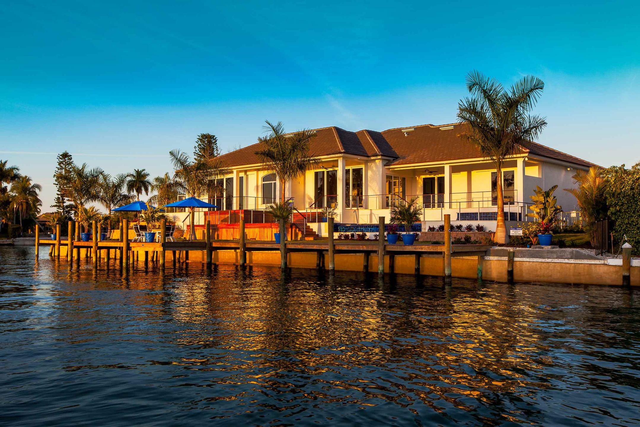Luxury waterfront homes in Marco Island Florida interiors and exterior photography  : IMAGES-Keywording : New York NY Architectural Photographer | Interior and Exterior
