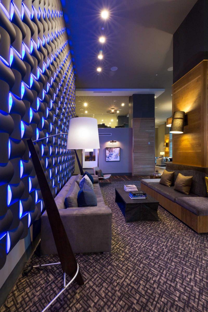 Soho Lofts lobby built with the renters comfort in mind.
Wonderful and inviting lounge areas.   : Soho Lofts : New York NY Architectural Photographer | Interior and Exterior Photography