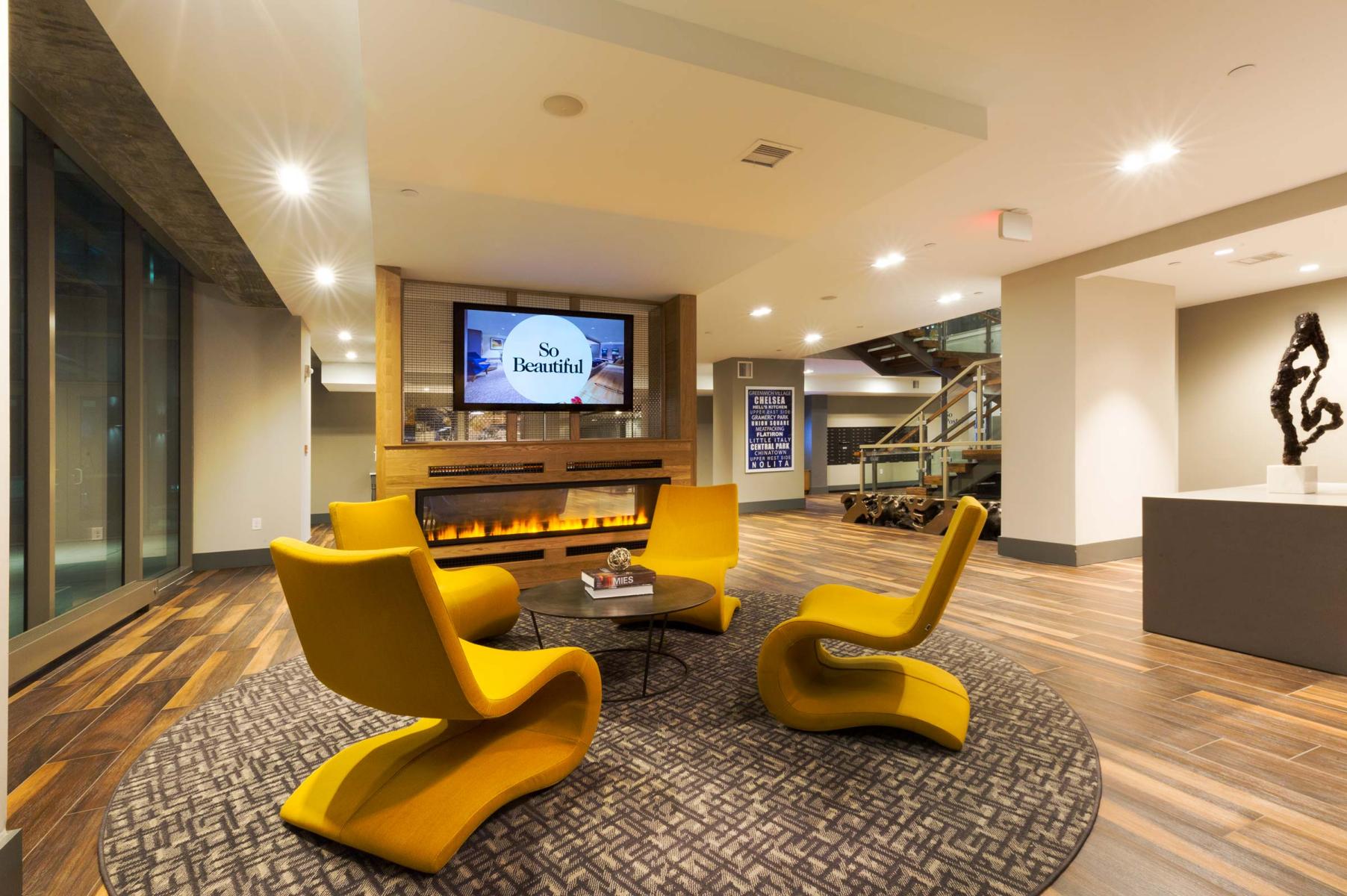Soho Lofts - lounge area.  : Soho Lofts : New York NY Architectural Photographer | Interior and Exterior Photography