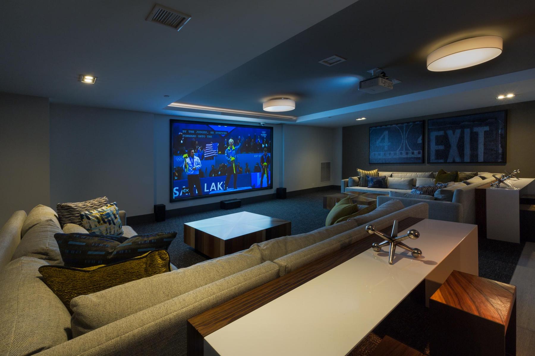 Soho Lofts - media viewing room : Soho Lofts : New York NY Architectural Photographer | Interior and Exterior Photography