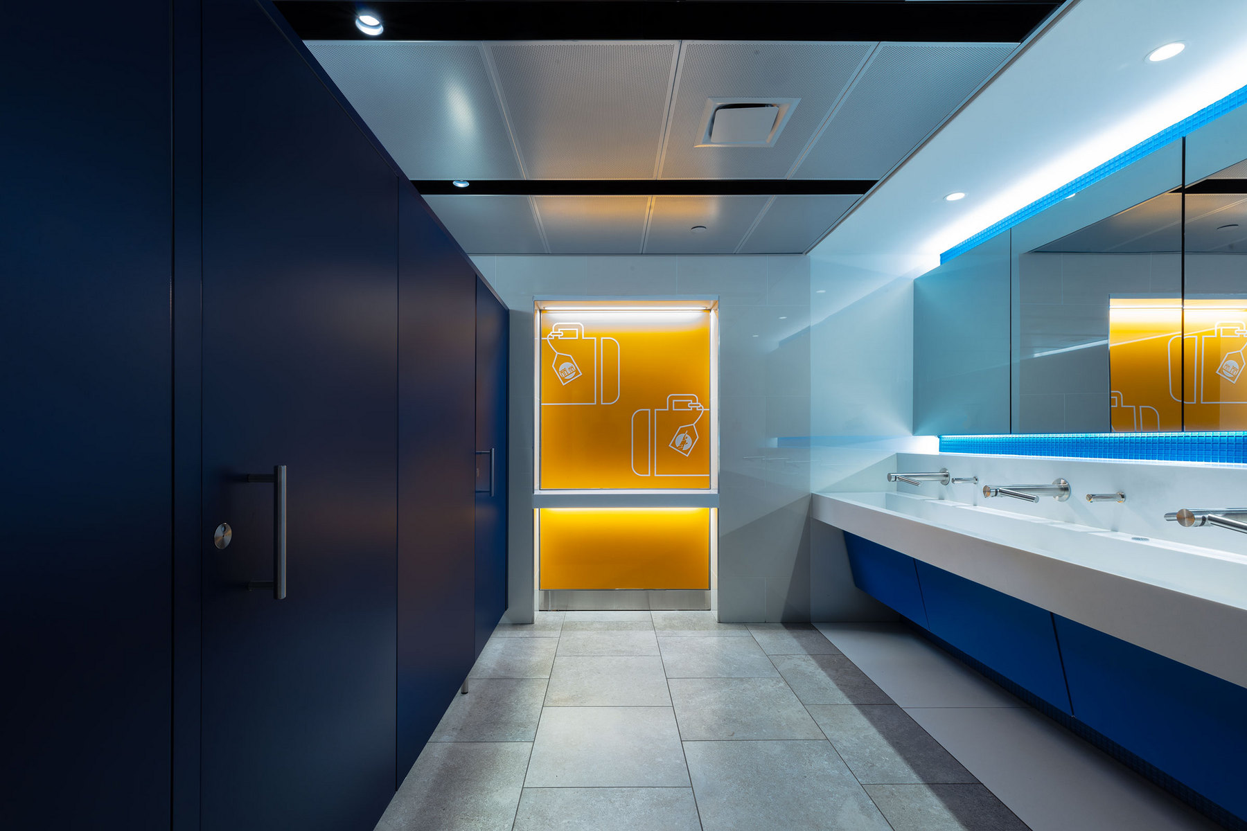 JFK Jamaica Airtrain Station - restroom interior. : Port Authority NYNJ : New York NY Architectural Photographer | Interior and Exterior Photography