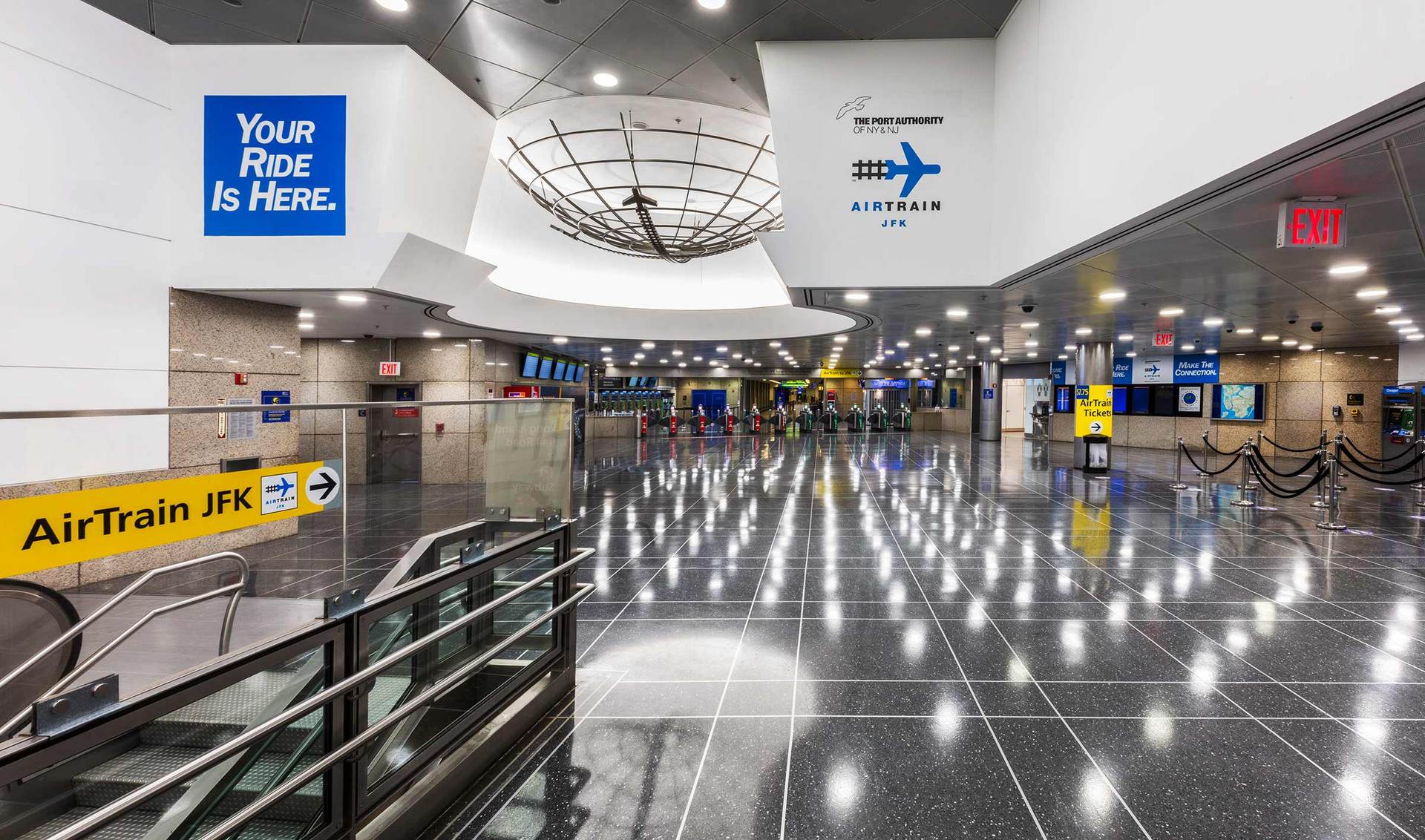 JFK Jamaica Airtrain Station - Queens-NY for Port Authority NYNJ - a major renovation to the station including the men and women's restrooms. : Port Authority NYNJ : New York NY Architectural Photographer | Interior and Exterior Photography