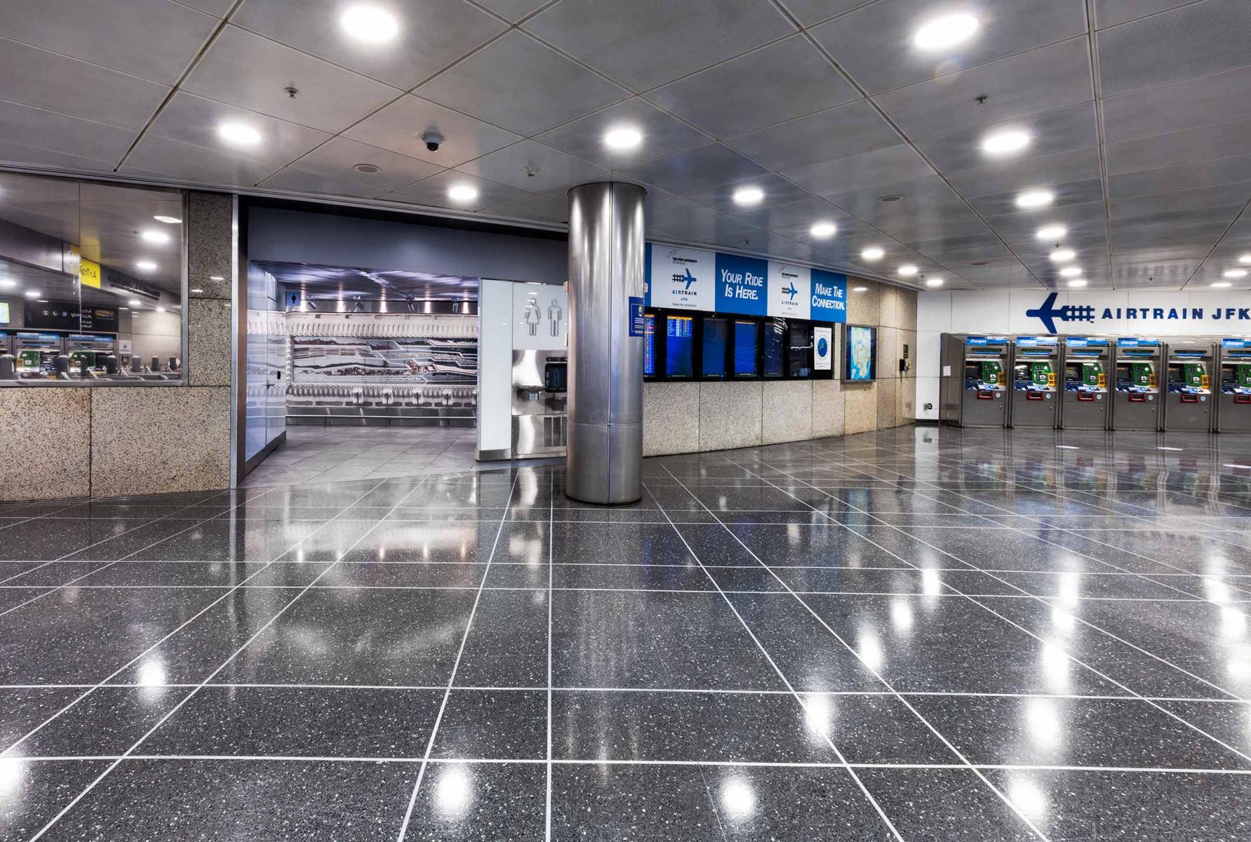 JFK Jamaica Airtrain Station - Queens-NY for Port Authority NYNJ - a major renovation to the station including the men and women's restrooms. : Port Authority NYNJ : New York NY Architectural Photographer | Interior and Exterior Photography