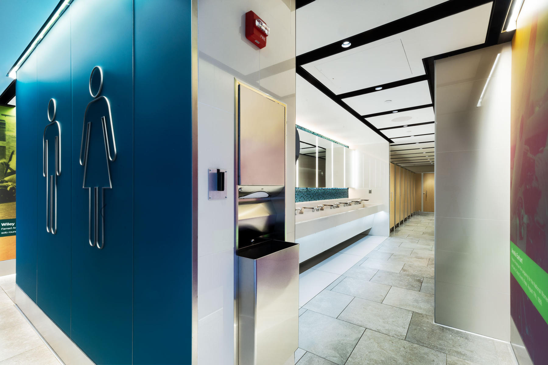 Mens - Womens restrooms : Port Authority NYNJ : New York NY Architectural Photographer | Interior and Exterior Photography