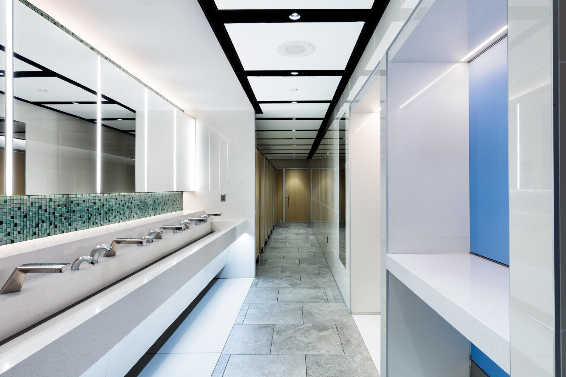 Mens - Womens restrooms : Port Authority NYNJ : New York NY Architectural Photographer | Interior and Exterior Photography