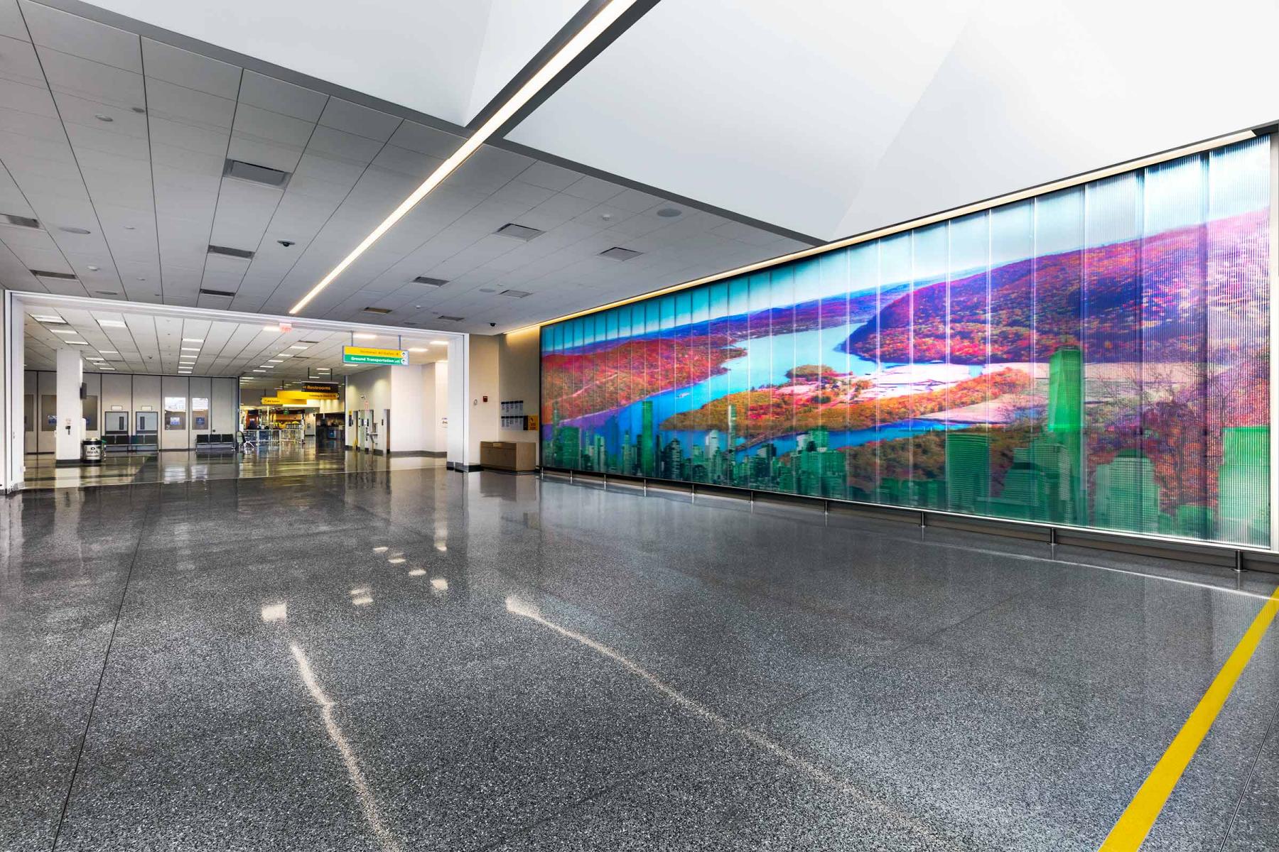 Stewart International Airport, Rockland County, NY State panoramic photograph of the view from Bear Mountain.  : Port Authority NYNJ : New York NY Architectural Photographer | Interior and Exterior Photography