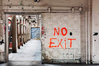 Large safety doors used for both security and for fire protection. - ©2025 Salem Krieger All Rights Reserved NYC Photographer