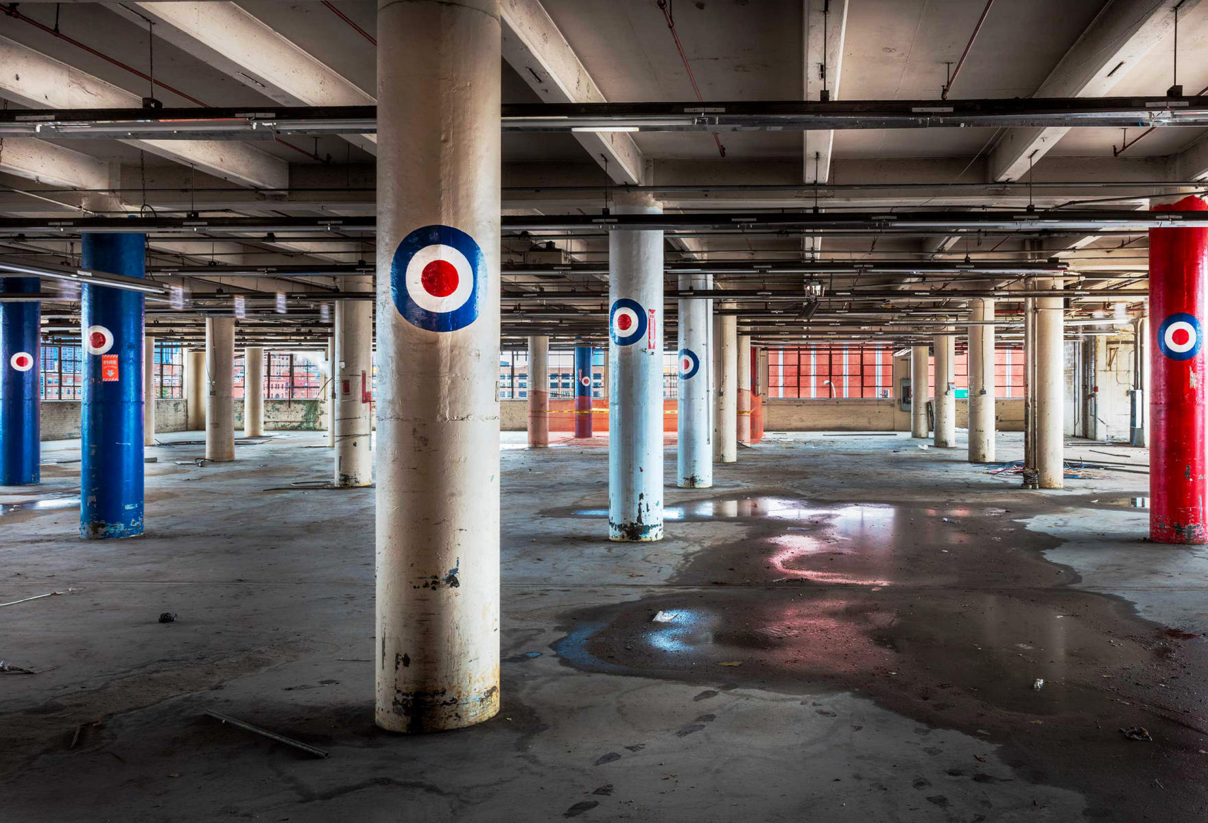 The vastness and solid construction once a sign of the early 20th industrial presence. : Emerson Radio Renovation : New York NY Architectural Photographer | Interior and Exterior