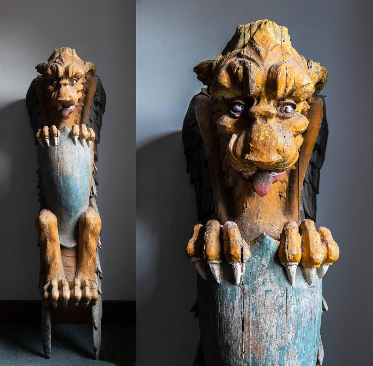 Wooden sculptures in the collection at Irreplaceable Artifacts in Connecticut. : Miscellanous Projects : New York NY Architectural Photographer | Interior and Exterior