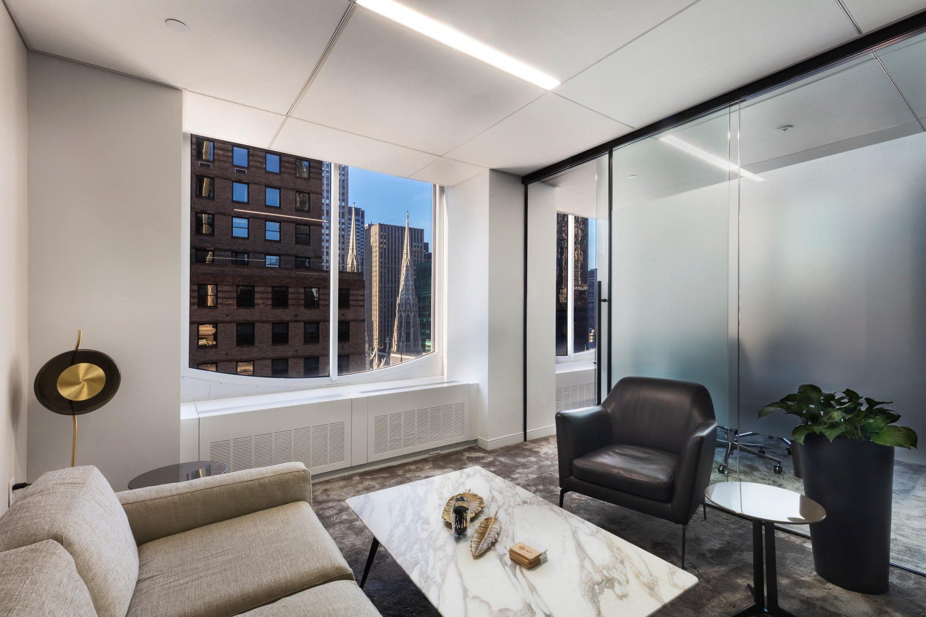 One of the NYC views as seen from ACT COMMODITIES conference room with a view of   St. Patrick's Cathedral situated on Madison Avenue - NYC. : Miscellanous Projects : New York NY Architectural Photographer | Interior and Exterior