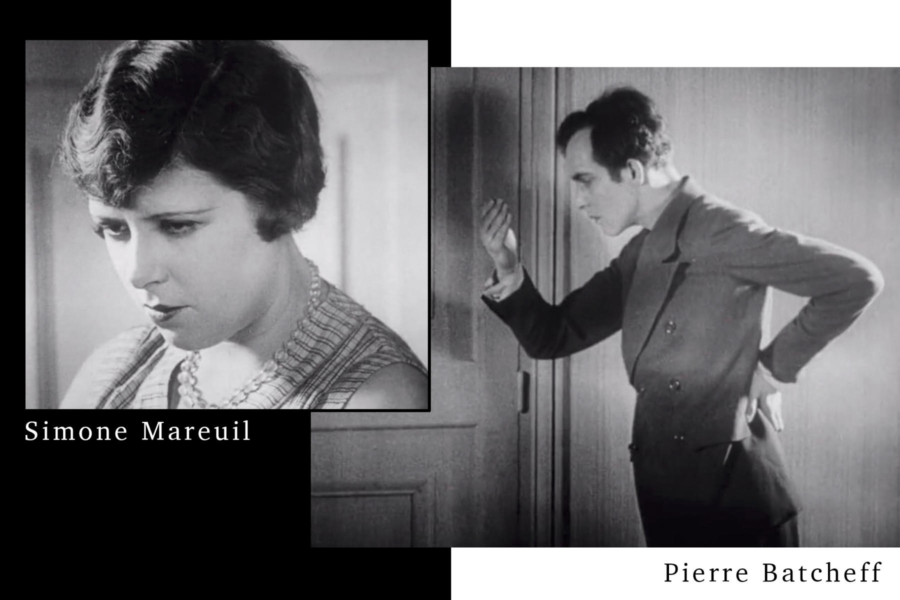 Simone Mareuil (25 August 1903 - 24 Oct. 1954) - was a French actress best known for appearing in the surrealist film Un Chien Andalou.  She appeared in a number of films, most notably director Luis Buñuel's Un Chien Andalou (An Andalusian Dog, 1929). She was the second wife of actor Phillipe Hersent.  After World War II, she returned to Périgueux, where she fell into a deep depression.  She committed suicide by self-immolation - dousing herself in gasoline and burning herself to death in a public square. ................................................................................................................................

Pierre Batcheff (23 June 1901? - 13 April 1932) - was a French actor of Russian origin.  He became a popular film actor from the mid-1920s until the early 1930s, and among his best-known work was the surrealist short film Un Chien Anadalou (1929), made by Luis Buñuel in collaboration with Salvador Dalî.  After appearing in about 25 films, he died at an early age from a drug overdose. : Miscellaneous Architectural Projects : New York NY Architectural Photographer | Interior and Exterior Photography