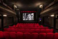 Studio des Ursulines - Paris - France.  This was the film theater where in 1929 Luis Buñuel and Salvador Dali premiered Un Chien Andalou.  The film has no plot in the conventional sense of the of the word.  With it's disjointed chronology, the story jumps from the initial "once upon a time" to "eight years later" without events or characters changing.  They incorporated a dream logic narrative flow that can be described in terms of the then popular Freudian free association, presenting a series of tenuously related scenes.  Un Chien Andalou is a seminal work in the genre of surrealist cinema. <BR />
<a href="https://www.youtube.com/watch?v=W8yKT7H_KJ0&ab_channel=MovieMatinee" target="_block"><b>View Film</b></a>
 - ©2025 Salem Krieger All Rights Reserved NYC Photographer