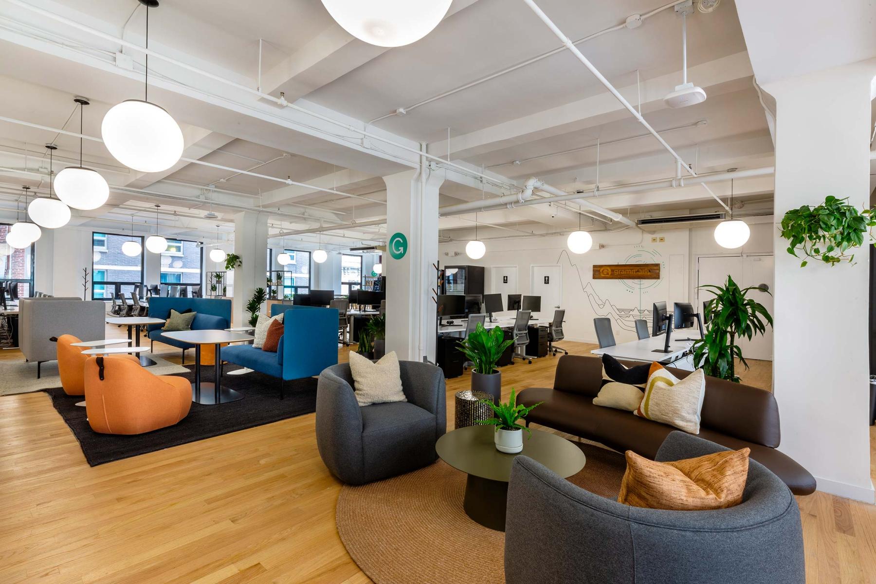Interior office space at Grammarly New York City. : Grammarly Interiors NY : New York NY Architectural Photographer | Interior and Exterior Photography