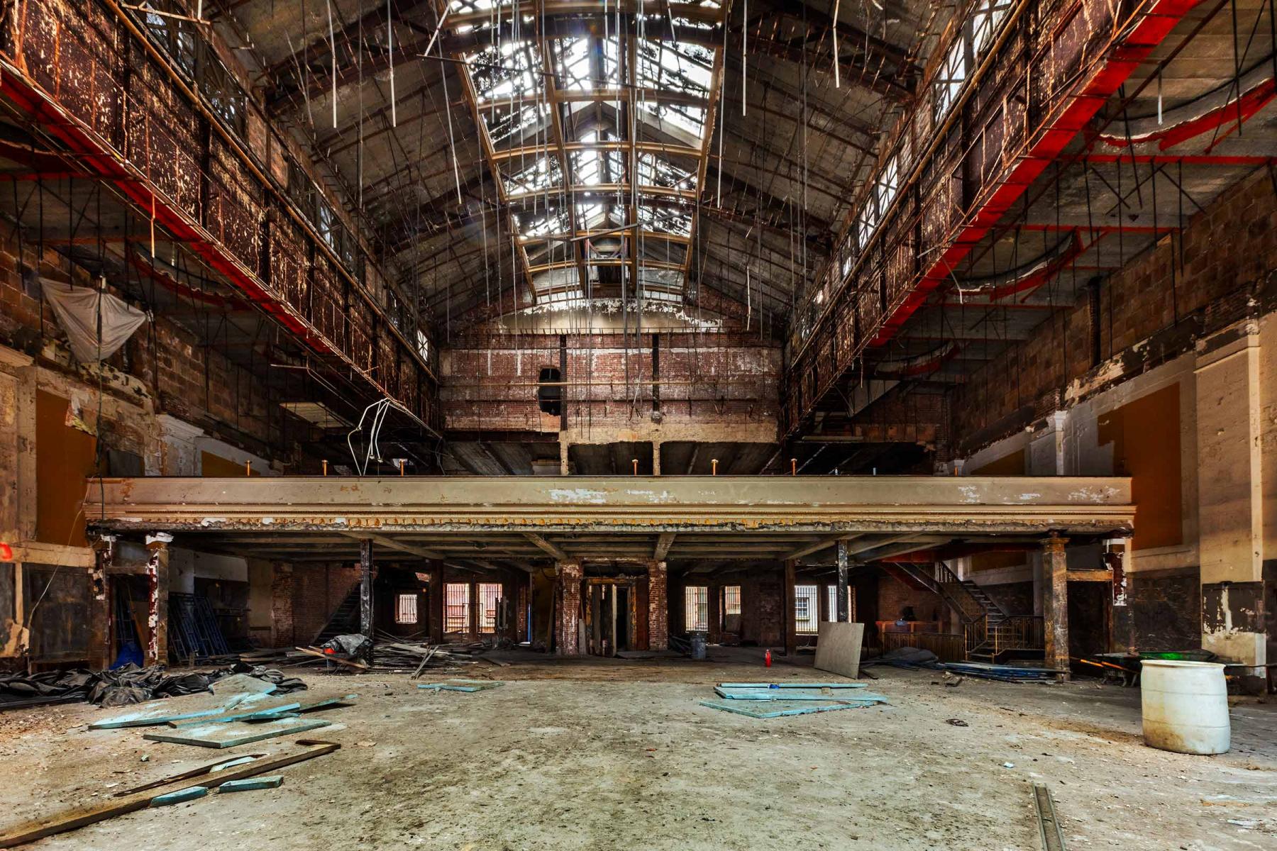The Harlem Savings Bank on East 125th Street and Lexington Avenue in New York City with a barrel vault skylight 40 feet wide, running the depth of the room. : Miscellaneous Architectural Projects : New York NY Architectural Photographer | Interior and Exterior Photography