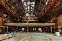 The Harlem Savings Bank on East 125th Street and Lexington Avenue in New York City with a barrel vault skylight 40 feet wide, running the depth of the room. - ©2025 Salem Krieger All Rights Reserved NYC Photographer