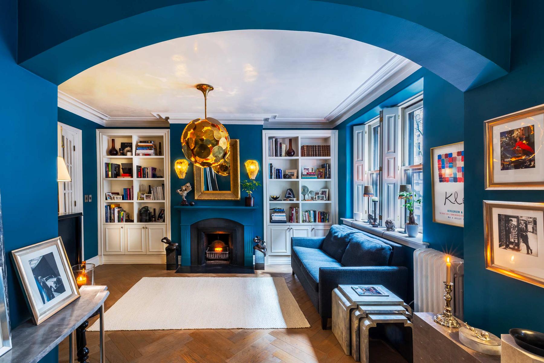 Reading room with architectural arch interior design. New York City apartment. Private client.  : Miscellaneous Architectural Projects : New York NY Architectural Photographer | Interior and Exterior Photography