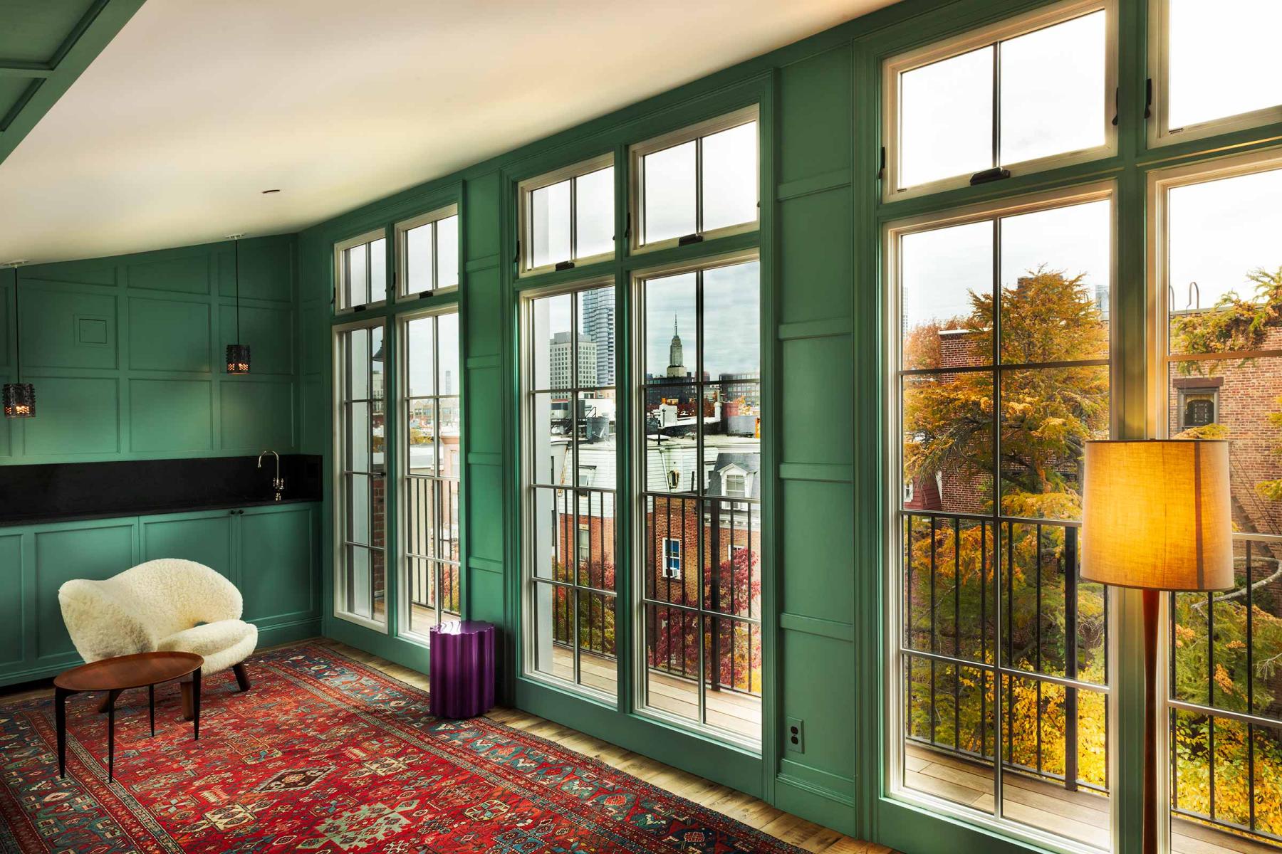 Brooklyn home with a view of Manhattan, New York City through floor to ceiling windows. : Miscellaneous Architectural Projects : New York NY Architectural Photographer | Interior and Exterior Photography